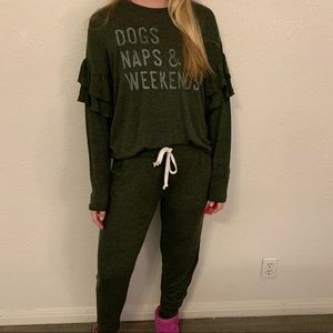 Dogs, naps, and weekend matching set